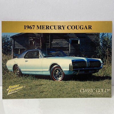 CARD ONLY: Johnny Lightning Trading Card 1967 Mercury Cougar