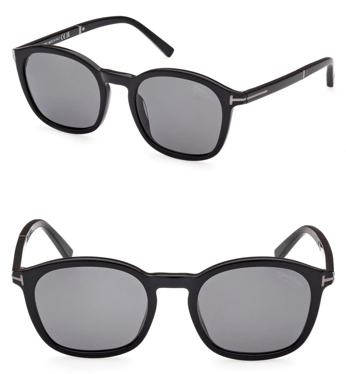 【TOM FORD】 Jayson TF1020-N ECO 01D 偏光レンズ Tom Ford Jayson TF1020-N ECO 01D 52mm Polarized Rounded