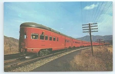 Postcard The Powhattan Arrow Norfolk & Western Streamliner Singer Virginia 1949