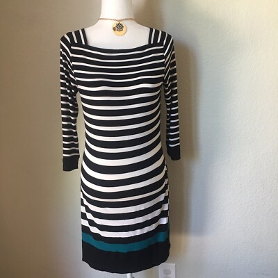 white house black market striped dress Petite Striped Cotton Midi Dress