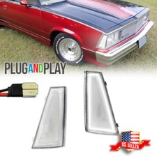 Clear White Led Front Side Marker Light For 1980 1981 Chevrolet El Camino Malibu