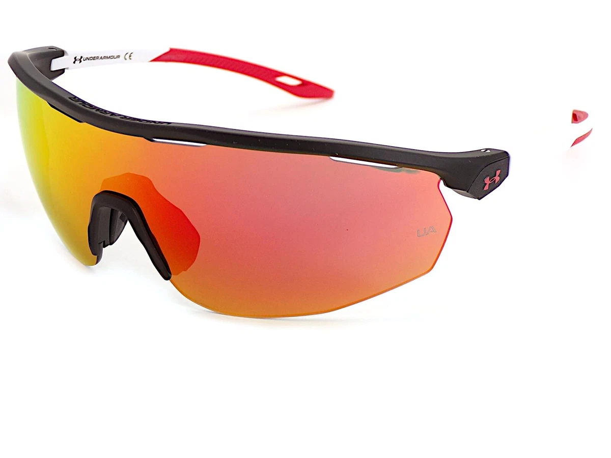 Under Armour Sports Sunglasses Gametime Black Red White red Mirror 0003 G S 4NL