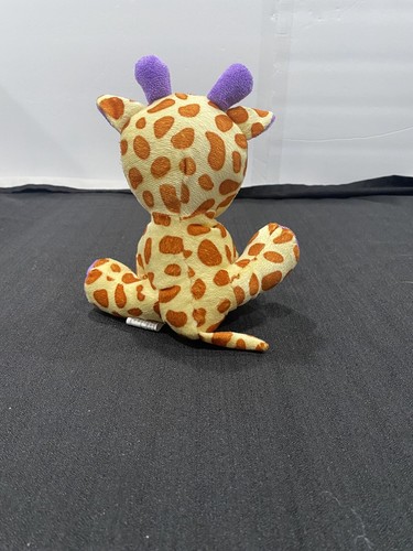 giraffe plush stuffed animal multicolored with purple accents Cute Baby Giraffe - Picture 4 of 8