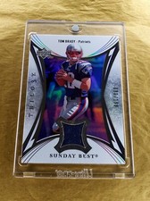 TOM BRADY 2007 UD Trilogy Sunday Best Hologram Authentic Game-Used Jersey SP/199