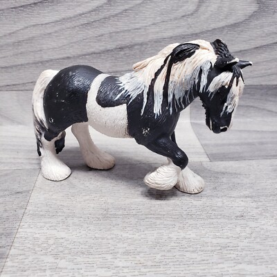 Schleich Tinker Mare Horse Figure Model Toy Black & White, Gypsy Vanner