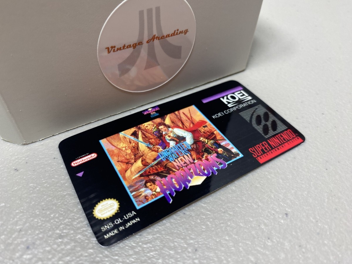 Nintendo Entertainment Uncharted Waters New Horizons Snes