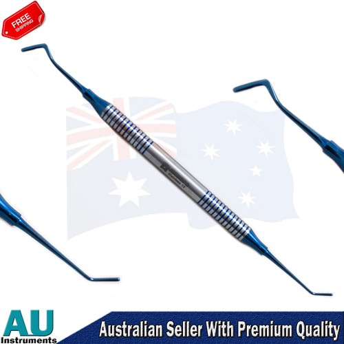 Composite Filling Instrument Blue Titanium Amalgam Flat Plastic Filling Scalers - Picture 8 of 8