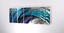 thumbnail 3 - Large Metal Wall Art Sculpture Abstract Wave Painting Decor Blue by Brian Jones