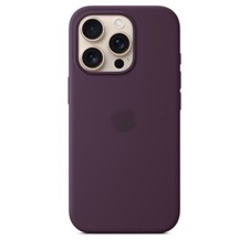 Image of SILICONE CASE WITH MAGSAFE CHARGING FOR IPHONE 16 Pro - Plum (Deep/Dark Purple)