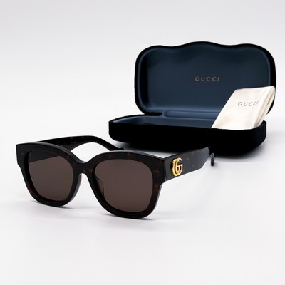 NEW Gucci Dark Brown Square Women\'s Sunglasses Square frame sunglasses in brown | GUCCI® US main image 2