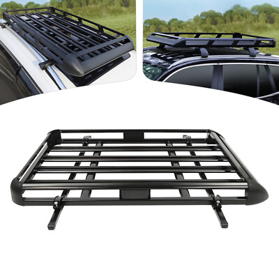 140cm Universal Aluminium Auto-dachtrger Korb Fracht Gepck Trger Einstellbare