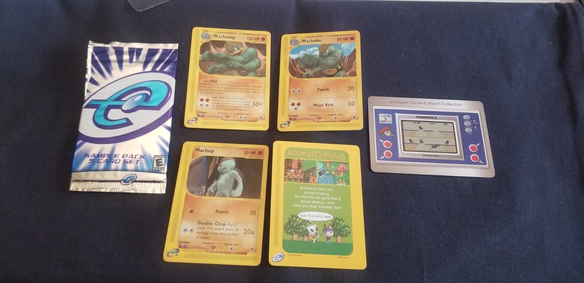 POKEMON NINTENDO E-READER 5 CARDS SAMPLE PACK ANIMAL CROSSING GAMEBOY NICE  RARE!