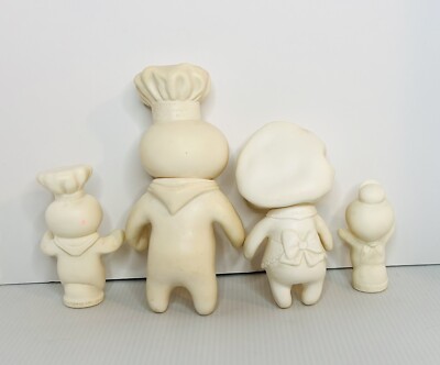 1970’s Pillsbury ファニーフェイス ビンテージ マグ 4個セット Vintage Pillsbury Dough Boy Set Of 4 1970's Vinyl Dolls | eBay