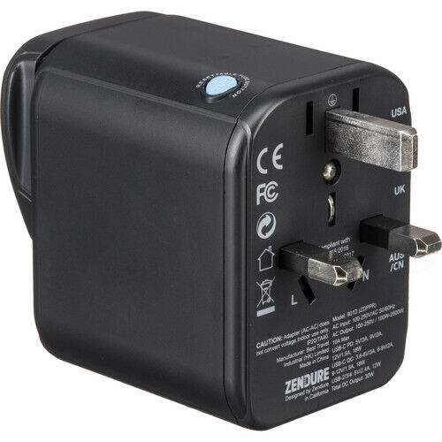 ZENDURE Passport Pro World Travel Adapter mit Erdung & Stromversorgung - Bild 16 von 24