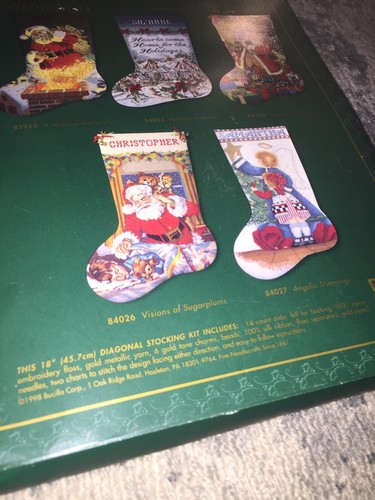Bucilla Celebrations Father Winter Cross Stitch Stocking Kit Victorian Santa NEW - Bild 3 von 4
