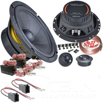 GROUND ZERO LAUTSPRECHER für VW POLO III / 3 - 6N/6N1 1994-1999 Heck 150W #AJKO