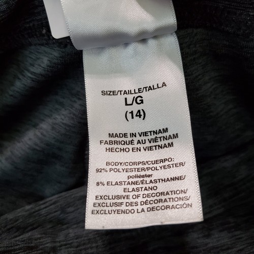 Adidas Girl Activewear Pants Large Gray Logo Elastic Waist d - Picture 8 of 8