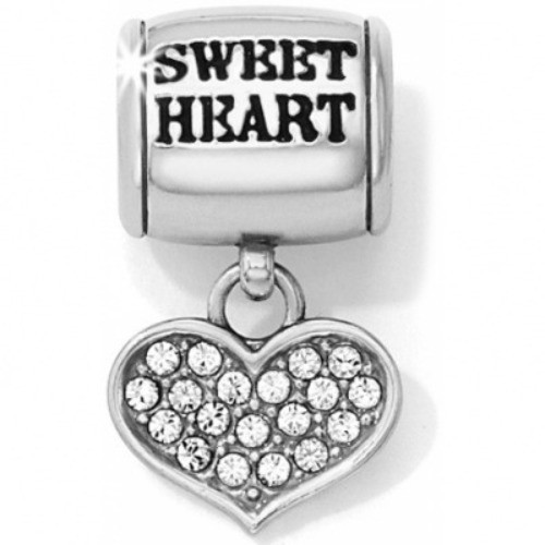 Brighton Sweetheart heart crystal bead NWOT
