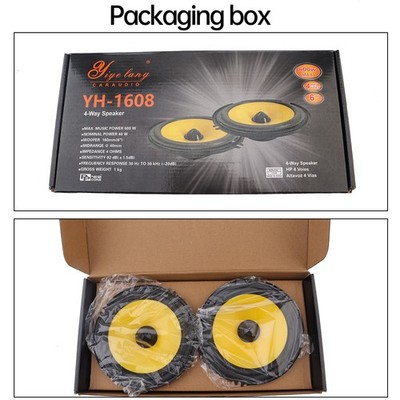 2 pcs 6.5''  Car Audio Coaxial Speakers 600 watts Full Range Mid-bass 4Ω US Stock