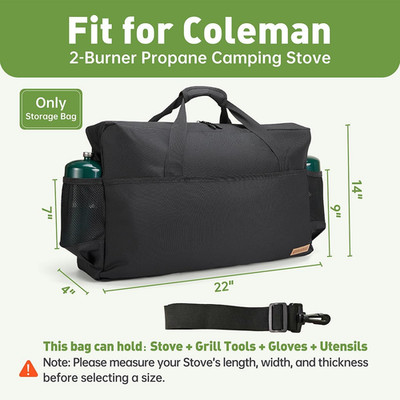 Camping Stove Carrying Case for Coleman 2-Burner Camp Carry Bag Chef Everest Bag