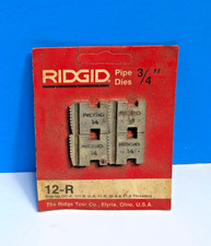 Ridgid 12-R 3/4" NPT Alloy Right Hand Pipe Threading Dies New Sealed 
