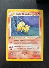 Pokémon Light Ninetales 50/105 1st Edition Neo Destiny Rare WOTC Vintage 2002