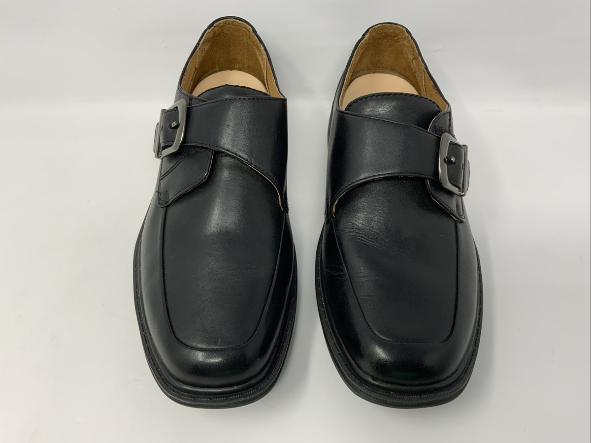 Dr Comfort Leader Black Leather Adjustable Strap Mens 7.5  display picture 2