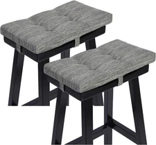 Set of 2 Stool Cushion Rectangular, Super Soft Saddle Stool Pads Bar Stool Cushi