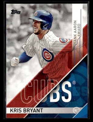 2017 Topps #HA-2 Kris Bryant MLB Awards Card Chicago Cubs