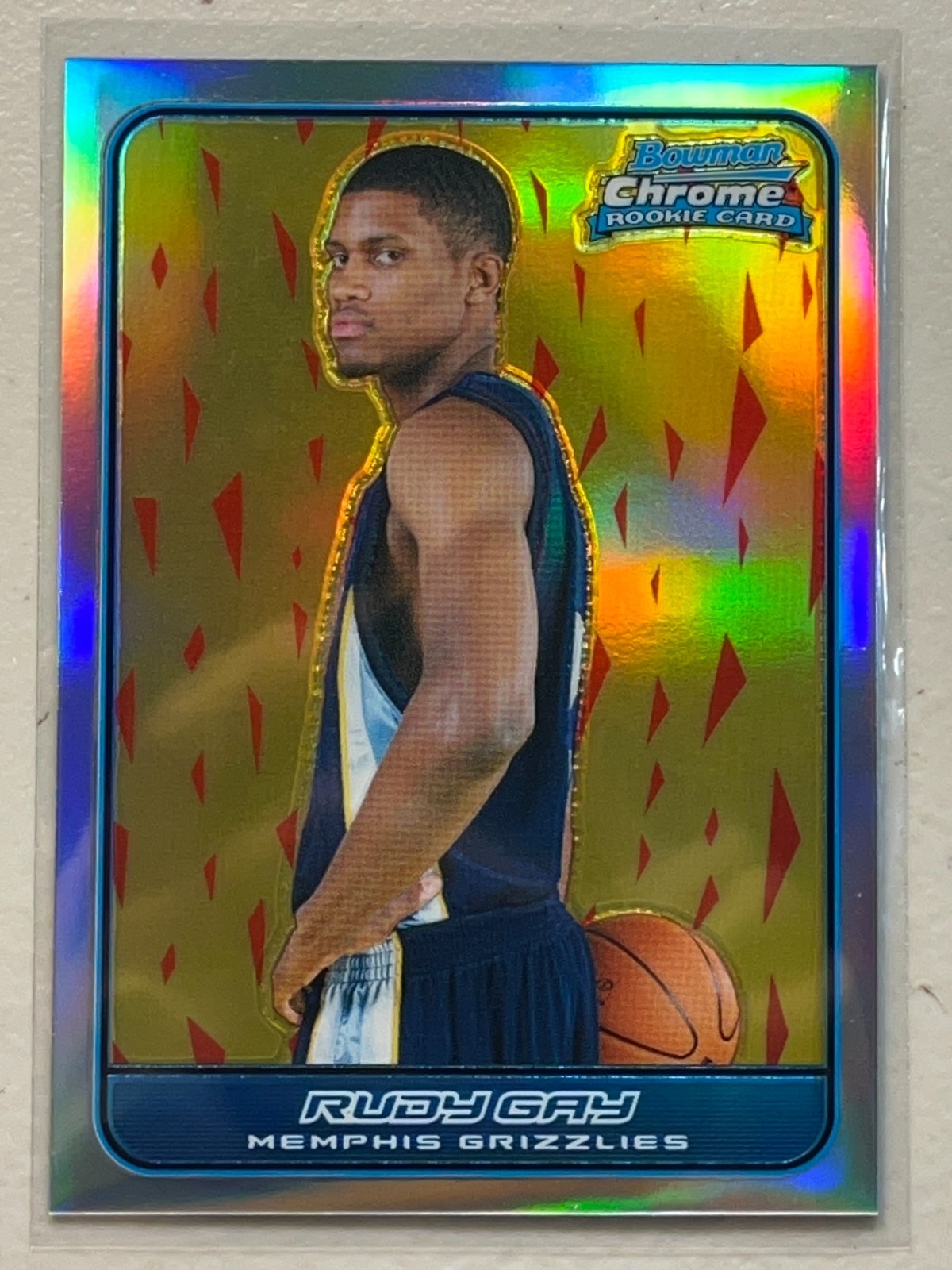 Rudy Gay 2006-07 Bowman Chrome /249 Refractor Rookie Card RC #122 Utah Jazz
