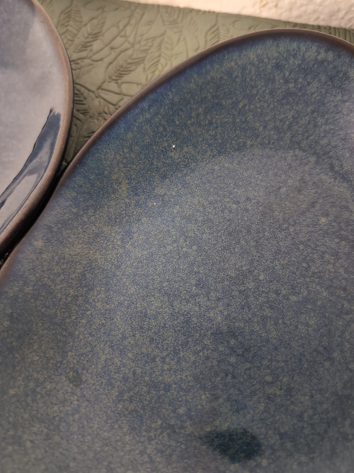 10 Tuxton China Inc GAN-650 Artisan 8-3/8" x 6-7/8" Night Sky Ellipse Plates