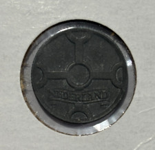 1942 Netherlands 1 Cent - German Occupation Coin