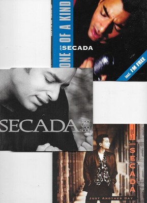 3 x JON SECADA - one of a kind  + too late too soon +just another day  - CD s