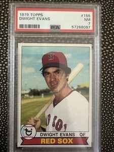 1979 TOPPS #155 DWIGHT EVANS RED SOX PSA 7 Perfectly Centered