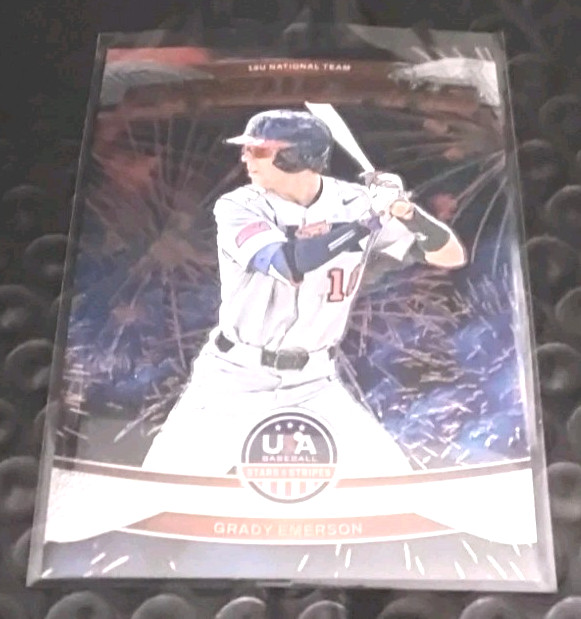 2026 Panini USA Stars & Stripes #17 Grady Emerson 18u Fireworks Insert.     E183
