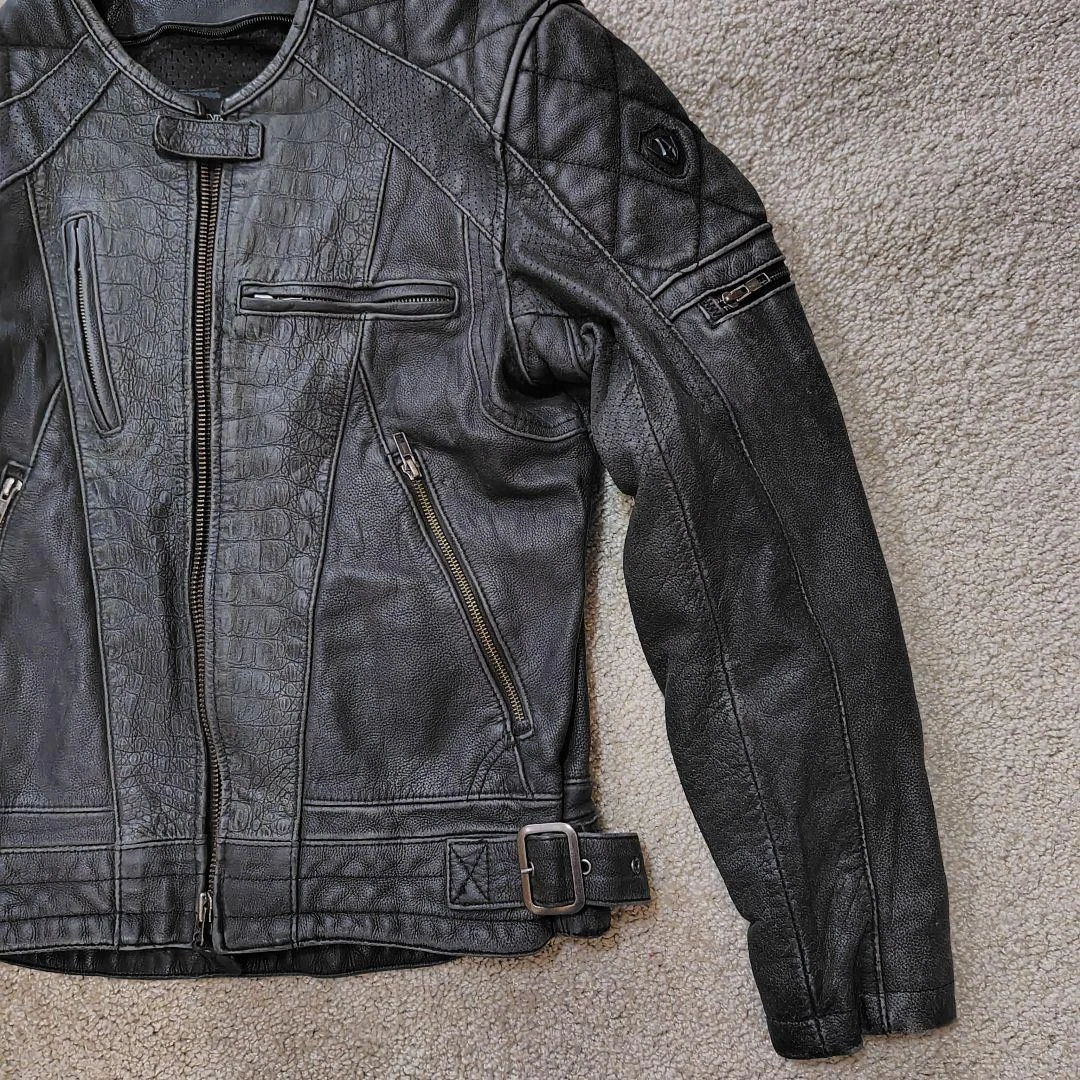 ARLEN NESS Genuine Leather Jacket, Size L Black [Used EXC] ship From JAPAN◎ image 3