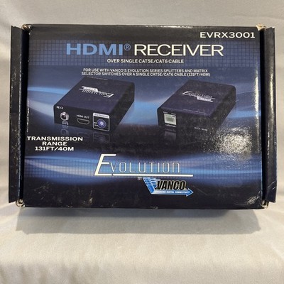 Vanco Evolution HDMI Receiver Over Single Cat5E/CAT6 Cable (EVRX3001) Brand New