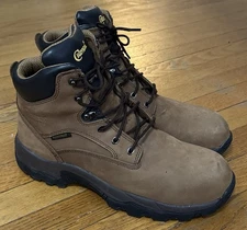 CHIPPEWA Waterproof Work Boots Leather Brown 55161 Size 11XW Oil Slip Resistant