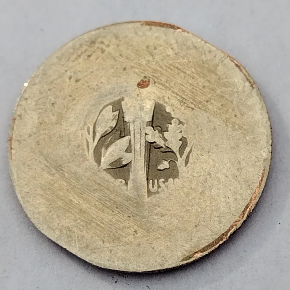 Error Dime Coin,2010-2019,P Mint Mark,Half Ridge,Smooth Rear,Center Nippled - Image 2 of 4