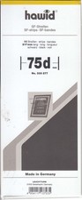 10 Hawid Stamp Mount Black Strips 75 mm For Single Commemoratives & Mini FDC's