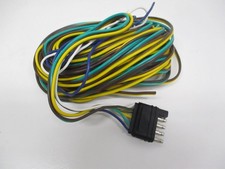 35 5 Way Flat Plug Camper Boat Trailer Split Wishbone Wire Harness 30 Ground