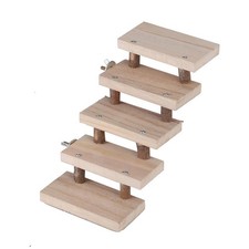 Natural Wood Hamster Ladder Toy For Active Small Pets