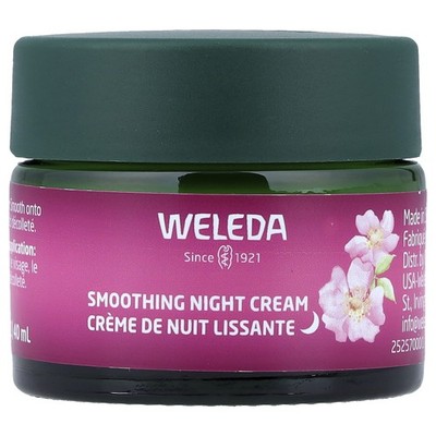 Smoothing Night Cream, Wild Rose & White Tea, 1.3 fl oz (40 ml)
