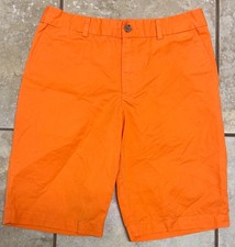 Polo Ralph Lauren Shorts Youth Boys 14 Orange, Blue Pony, Cotton