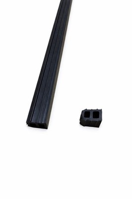EPDM Gummi Kanaldichtung 8mm x 6mm Fenster Türdichtung wetterfest Zugluftleiste