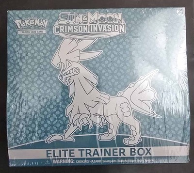 Pokémon SUN & MOON CRIMSON INVASION ETB ELITE TRAINER BOX New / Sealed  