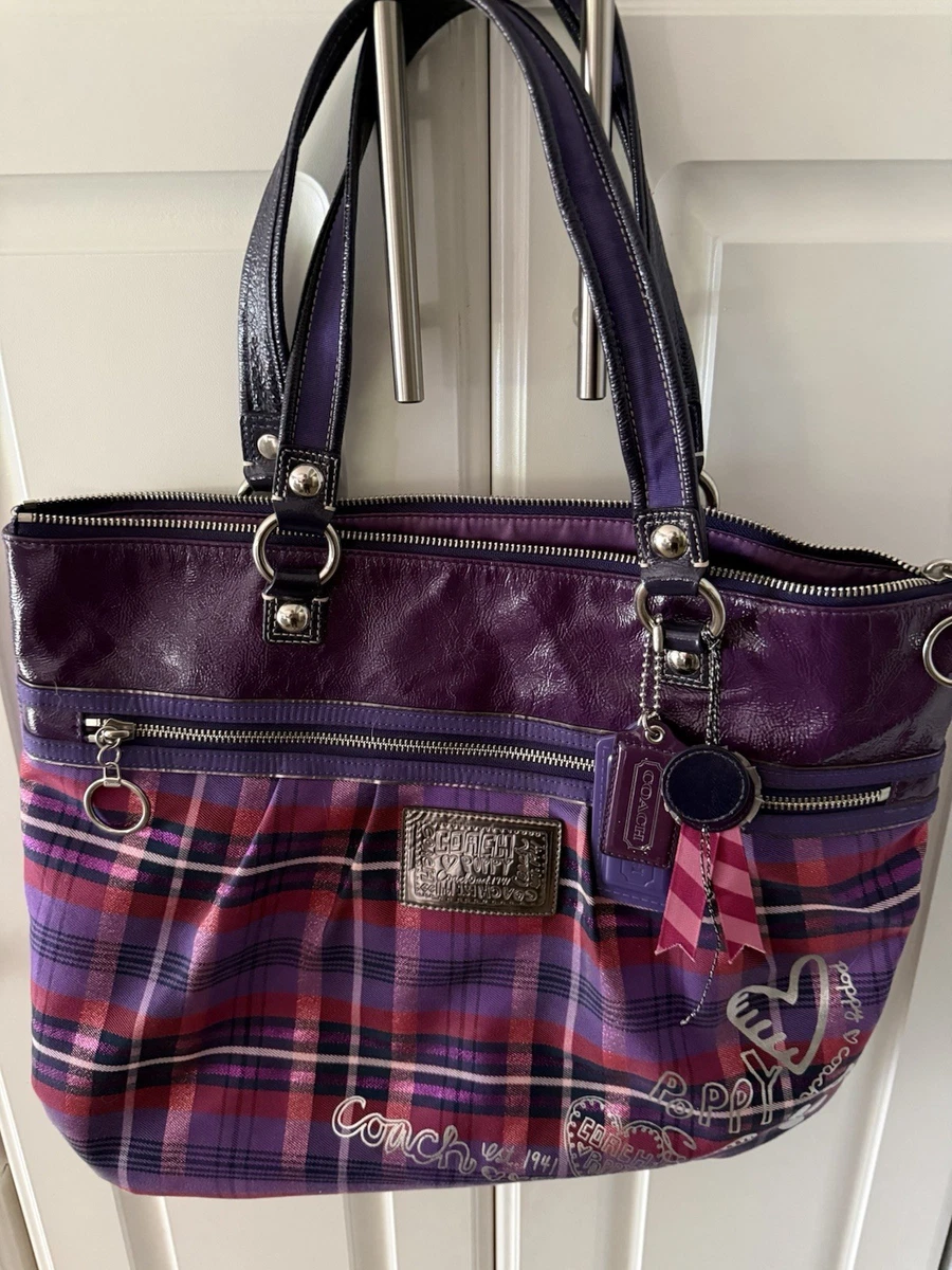 Coach Poppy Shoulder Bag Purple Bags & Handbags for Women for sale
