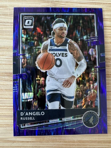 D'Angelo Russell #57 2020-21 Donruss Optic Purple Shockwave PRIZM A0125A