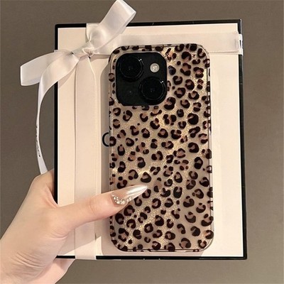 iPhone 14 Pro Max Case with Cute Cheetah Leopard Print Retro Aesthetics Design