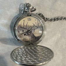 Al Agnew Majestic Morning Deer Pocket Watch